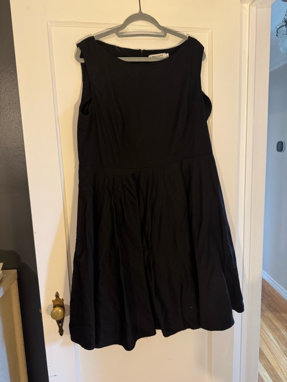 Grace Karin Black Sleeveless Midi Fit-and-Flare Dress
